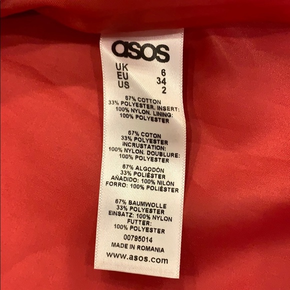 ASOS Tulip Dress in Butterfly Textured Fabric - Picture 8 of 9